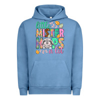 Pigment Pebble Blue little mister hops a lot Urban Hoodie - NancyCooperArtShop