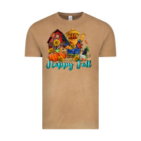 Vintage Camel happy fall scarecrow Vintage Tee - FaDigitalArtStudio
