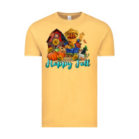 Vintage Mustard happy fall scarecrow Vintage Tee - FaDigitalArtStudio