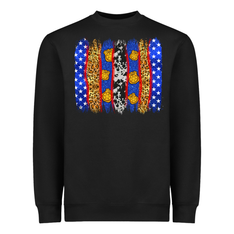 American Police Brushstrokes Heavyweight Sweatshirt by Neo Western | Teevron