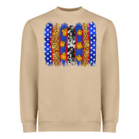 Mushroom American police brushstrokes Heavyweight Sweatshirt - Neo Western
