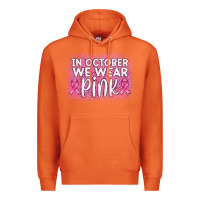 Carrot in october we wear pink leopard glitter Premium Hoodie - AdoDesignShop