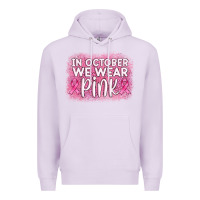 Lilac in october we wear pink leopard glitter Premium Hoodie - AdoDesignShop