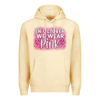 Pina Colada in october we wear pink leopard glitter Premium Hoodie - AdoDesignShop