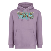 Lavender river life Heavyweight Hoodie - NancyCooperArtShop