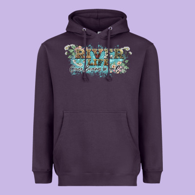 River Life Heavyweight Hoodie Designed By Nancycooperartshop