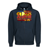 Navy Western American Flag Softball Zipper Hoodie - LillyAllenDesigns