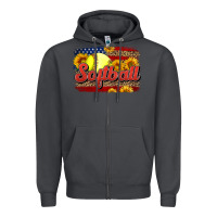Smoke Western American Flag Softball Zipper Hoodie - LillyAllenDesigns