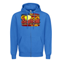 True Royal Western American Flag Softball Zipper Hoodie - LillyAllenDesigns