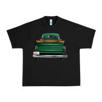 Black western green truck back view Urban Heavy Tee - FaDigitalArtStudio