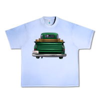 Grape Ice western green truck back view Urban Heavy Tee - FaDigitalArtStudio