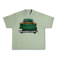 Oil Green western green truck back view Urban Heavy Tee - FaDigitalArtStudio