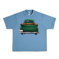 Pebble Blue western green truck back view Urban Heavy Tee - FaDigitalArtStudio