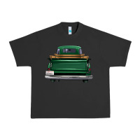Pigment Black western green truck back view Urban Heavy Tee - FaDigitalArtStudio