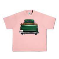 Salmon western green truck back view Urban Heavy Tee - FaDigitalArtStudio