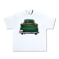 White western green truck back view Urban Heavy Tee - FaDigitalArtStudio