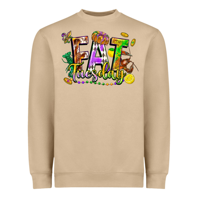 Fat Tuesday Heavyweight Sweatshirt by FaDigitalArtStudio | Teevron