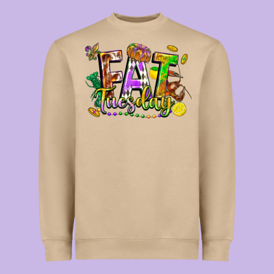 Fat Tuesday Heavyweight Sweatshirt Designed By Fadigitalartstudio