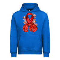 Cobalt Red ribbon with boxing gloves Urban Hoodie - NancyCooperArtShop