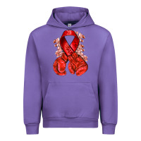 Tulip Red ribbon with boxing gloves Urban Hoodie - NancyCooperArtShop