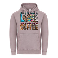 Vintage Zinc all you need is love and a good cup of coffee Vintage Hoodie - Zillion Design Studio