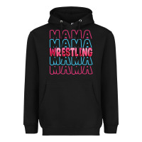Black wrestling mama Heavyweight Hoodie - MaliasSmallBusiness
