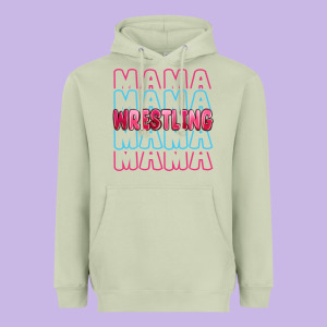 Wrestling Mama Heavyweight Hoodie Designed By Maliassmallbusiness