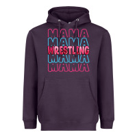 Plum wrestling mama Heavyweight Hoodie - MaliasSmallBusiness