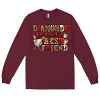 Burgundy diamonds are a girl's best friend baseball Long Sleeve Tee - Jasminsmagicworld