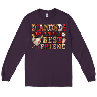Plum diamonds are a girl's best friend baseball Long Sleeve Tee - Jasminsmagicworld