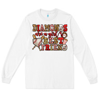 White diamonds are a girl's best friend baseball Long Sleeve Tee - Jasminsmagicworld