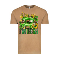 Vintage Camel Kiss me im irish st.patricks day lips st.patricks Vintage Tee - Neo Western