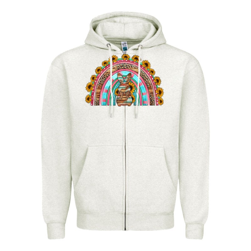 Western Easter Rainbow Zipper Hoodie by Jasminsmagicworld | Teevron
