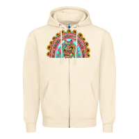 Sandshell western easter rainbow Zipper Hoodie - Jasminsmagicworld
