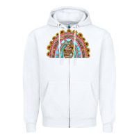 White western easter rainbow Zipper Hoodie - Jasminsmagicworld