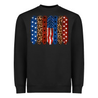 Black Back to blue brushstroke 4th of july Heavyweight Sweatshirt - CowGirlArtShop