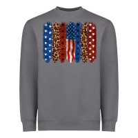 Storm Back to blue brushstroke 4th of july Heavyweight Sweatshirt - CowGirlArtShop