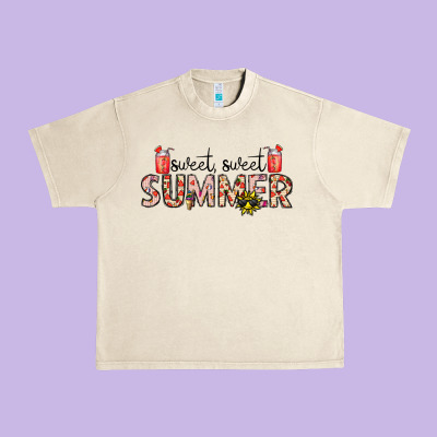 Sweet Sweet Summer Urban Heavy Tee Designed By Cowhidedigitalart