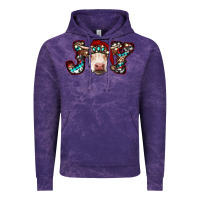 Cloud Purple christmas joy cow Vintage Hoodie - RanaPortraitStore