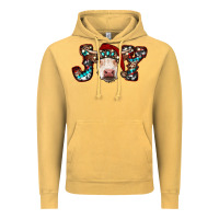 Vintage Mustard christmas joy cow Vintage Hoodie - RanaPortraitStore