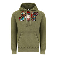 Vintage Olive christmas joy cow Vintage Hoodie - RanaPortraitStore