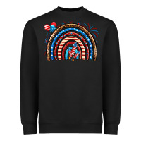 Black American rainbow Heavyweight Sweatshirt - Neo Western
