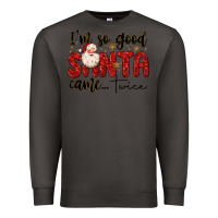 Smoke i m so good santa came twice Premium Sweatshirt - MaliasSmallBusiness
