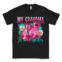 Black Breast Cancer My Grandma Is A Fighter Classic Tee - Artiststas