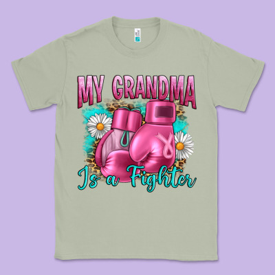 Breast Cancer My Grandma Is A Fighter Classic Tee Designed By Artiststas