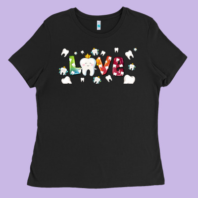 Love Tooth And Tooth Fairy Ladies Tee Designed By Adodesignshop