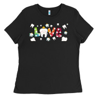 Black love tooth and tooth fairy Ladies Tee - AdoDesignShop