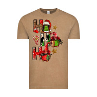 Vintage Coffee ho ho ho afro gnomes Vintage Tee - FaDigitalArtStudio