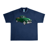Navy western green truck right 34 view 1 Urban Heavy Tee - FaDigitalArtStudio