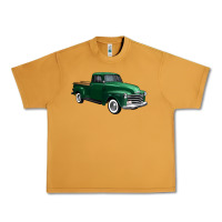 Peanut Butter western green truck right 34 view 1 Urban Heavy Tee - FaDigitalArtStudio